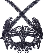 Mysterious Black Lace Masquerade Party Mask