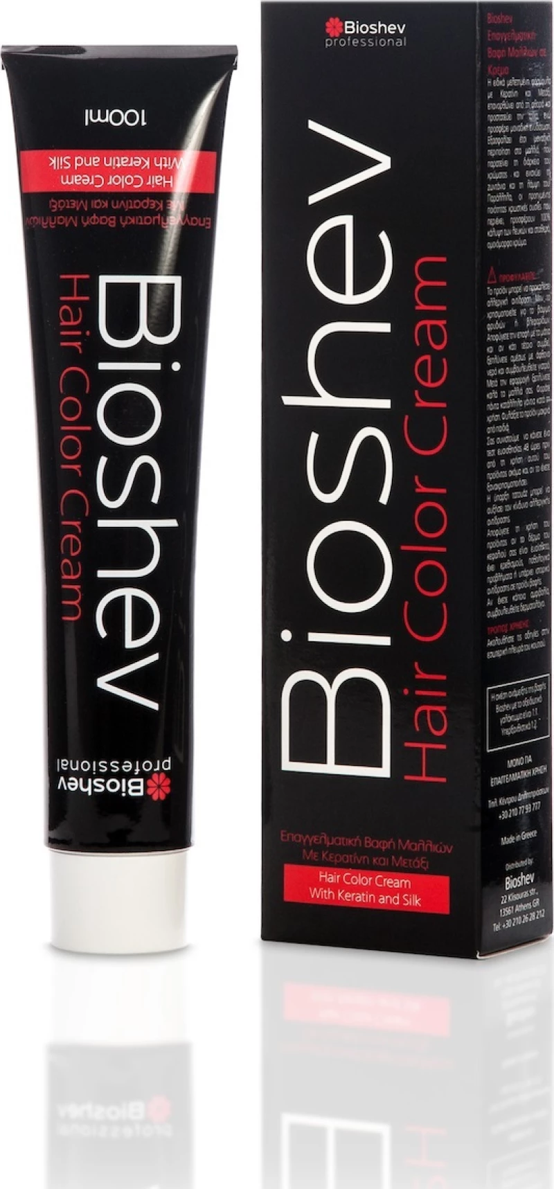 Bioshev Professional Hair Color Cream 8.57 Ξανθό Ανοιχτό Κακάο 100ml