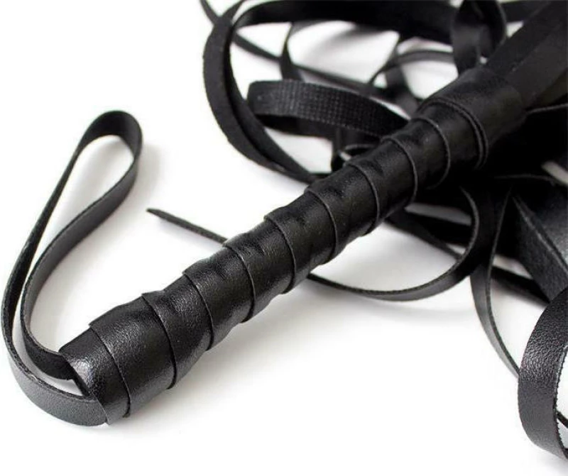 Fetish Addict Flogger Black 45cm