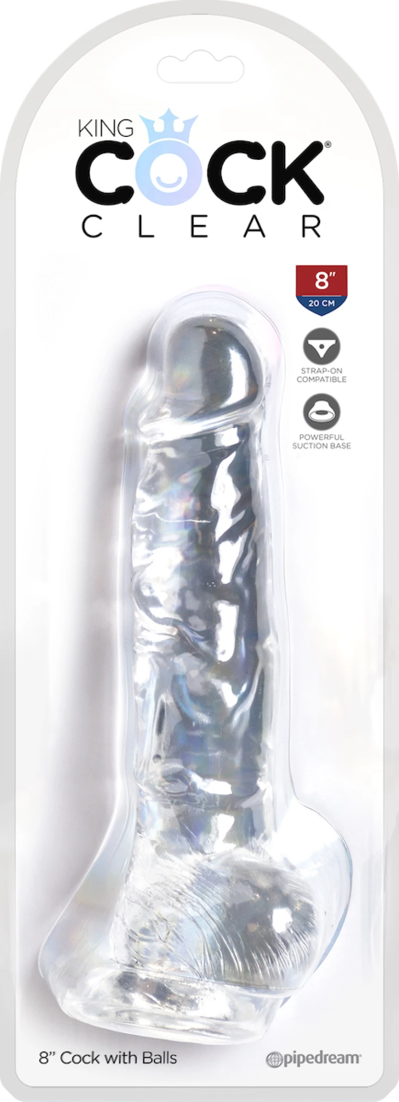 Pipedream King Cock 20cm Clear