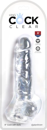 Pipedream King Cock 20cm Clear