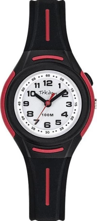 TEKDAY 654674 Black Rubber Strap