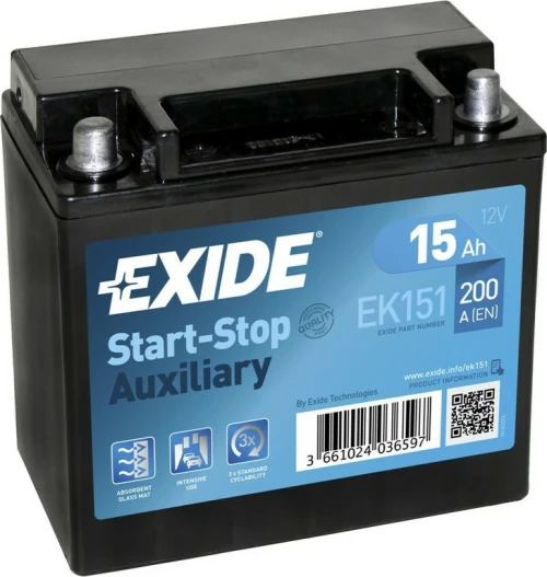 Exide Start-Stop 15Ah (EK151)