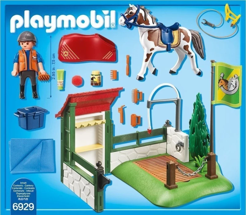 Playmobil Country: Σταθμός Πλυσίματος Ιππασίας