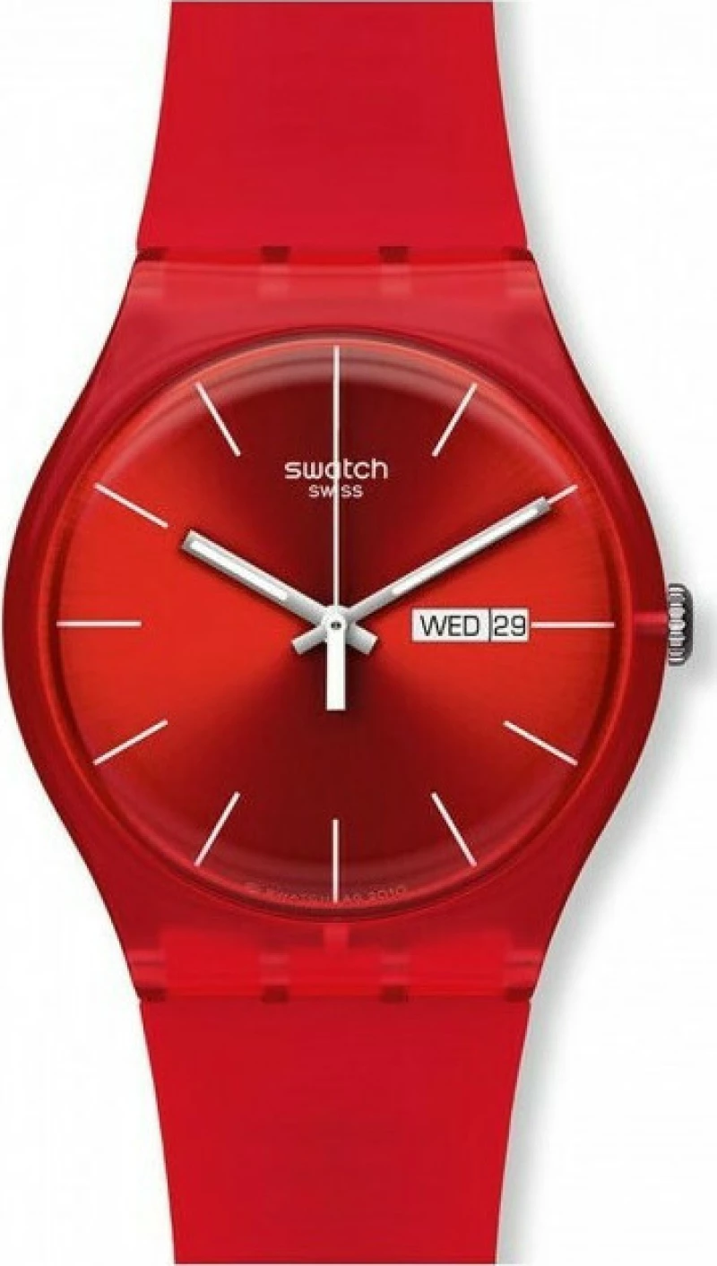 Swatch Red Rebel Red Rubber Strap