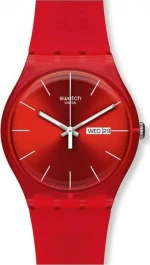 Swatch Red Rebel Red Rubber Strap