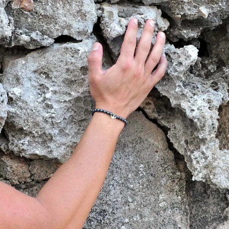 Χειροποίητο Βραχιόλι Άγκυρα με αιματίτη