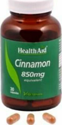 Health Aid Cinnamon 850mg 30 κάψουλες