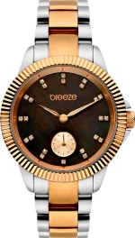 Ρολοι Breeze 710971.6 Breeze Fairymade Crystals Two Tone Stainless Steel Bracelet