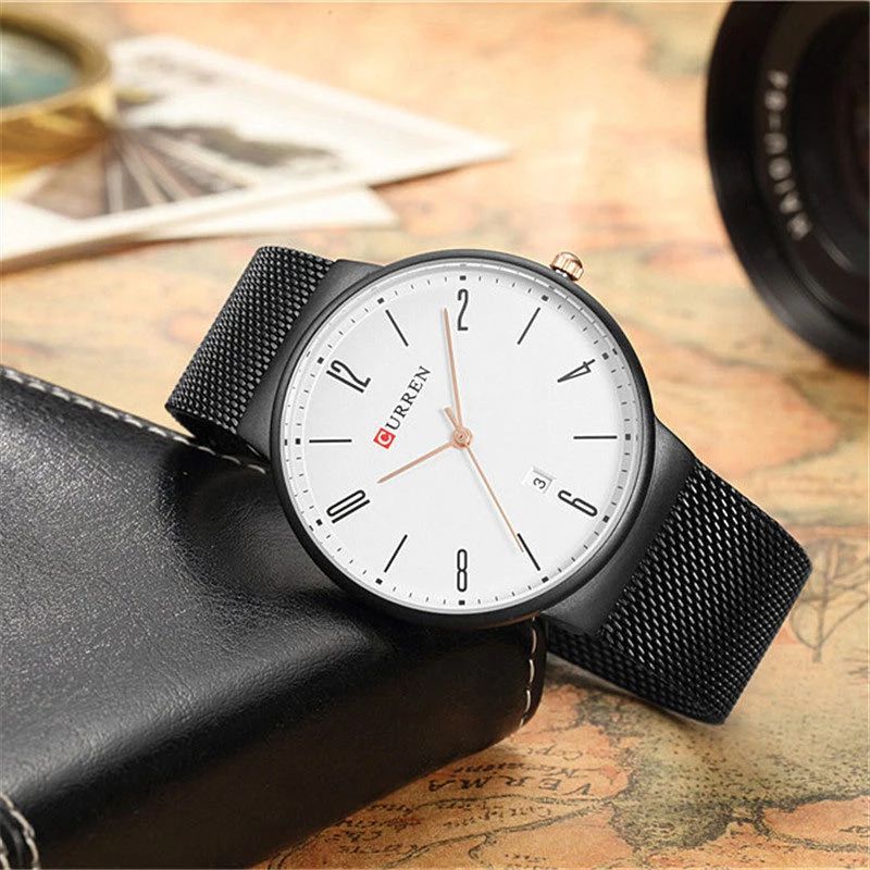 Unisex Ρολόι Curren 8257 Black-White