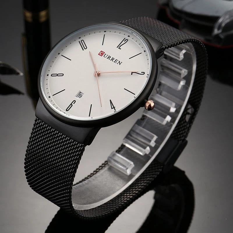 Unisex Ρολόι Curren 8257 Black-White