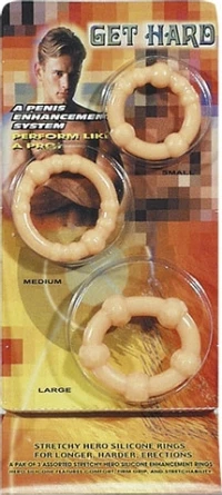 You2Toys Get Hard Cockrings Set Flesh