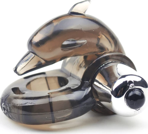 Black Dolphin Cock Ring