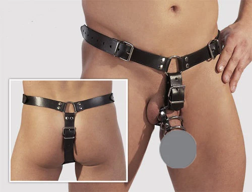 BDSM Ανδρικό στρινγκ από δέρμα