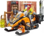 Bruder Mountain Hut with Snowmobile