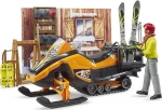 Bruder Mountain Hut with Snowmobile