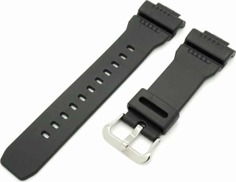 Casio Καουτσούκ Λουράκι Μαύρο