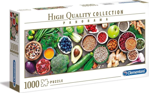 AS Clementoni Puzzle - High Quality Collection Panorama - Healthy Veggie (1000pcs) (1220-39518)