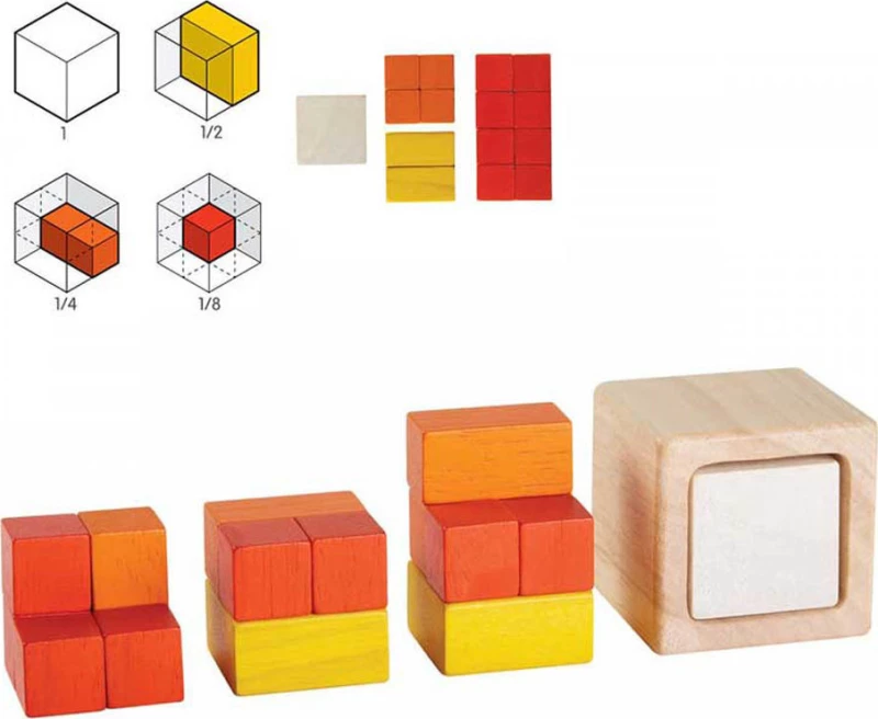 Plan Toys Κλάσματα με Κύβους