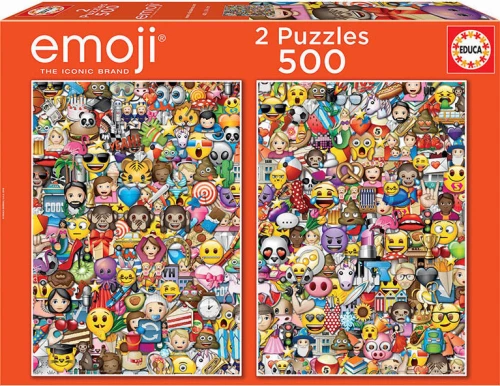 Educa 17992 Παζλ 2x500Τεμ. Emoji