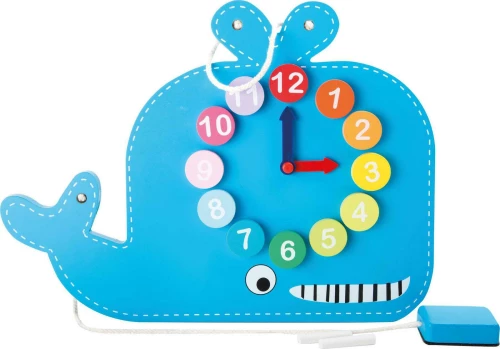 Small Foot Εκμάθηση Ρολογιού & Μαυροπίνακας Whale