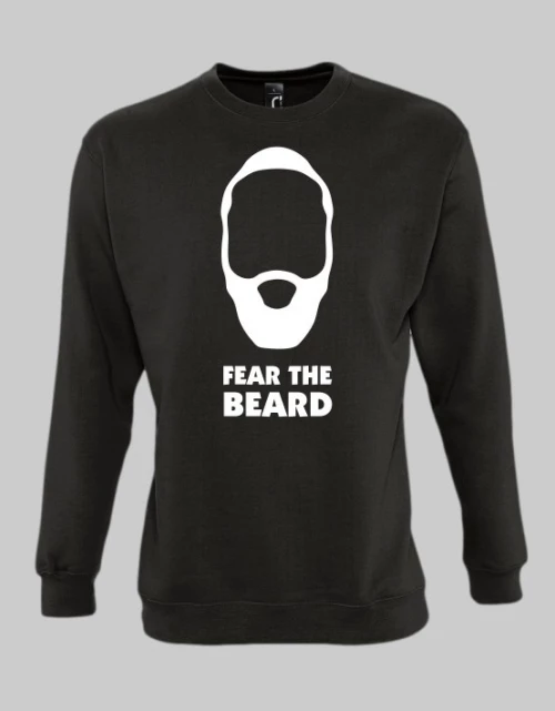 Fear the beard Sweatshirt - BLACK