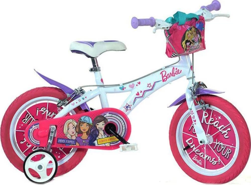 Dino Bikes Barbie 16" Λευκό/Ροζ