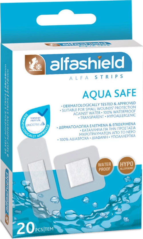Karabinis Medical Alfashield Strips Aqua Safe 2 Μεγέθη 20τμχ