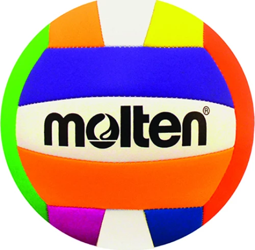 Molten Leather Volleyball No5 Ms500-Neon Πολυχρωμο