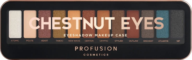 Profusion Cosmetics Eyeshadow Case Chestnut