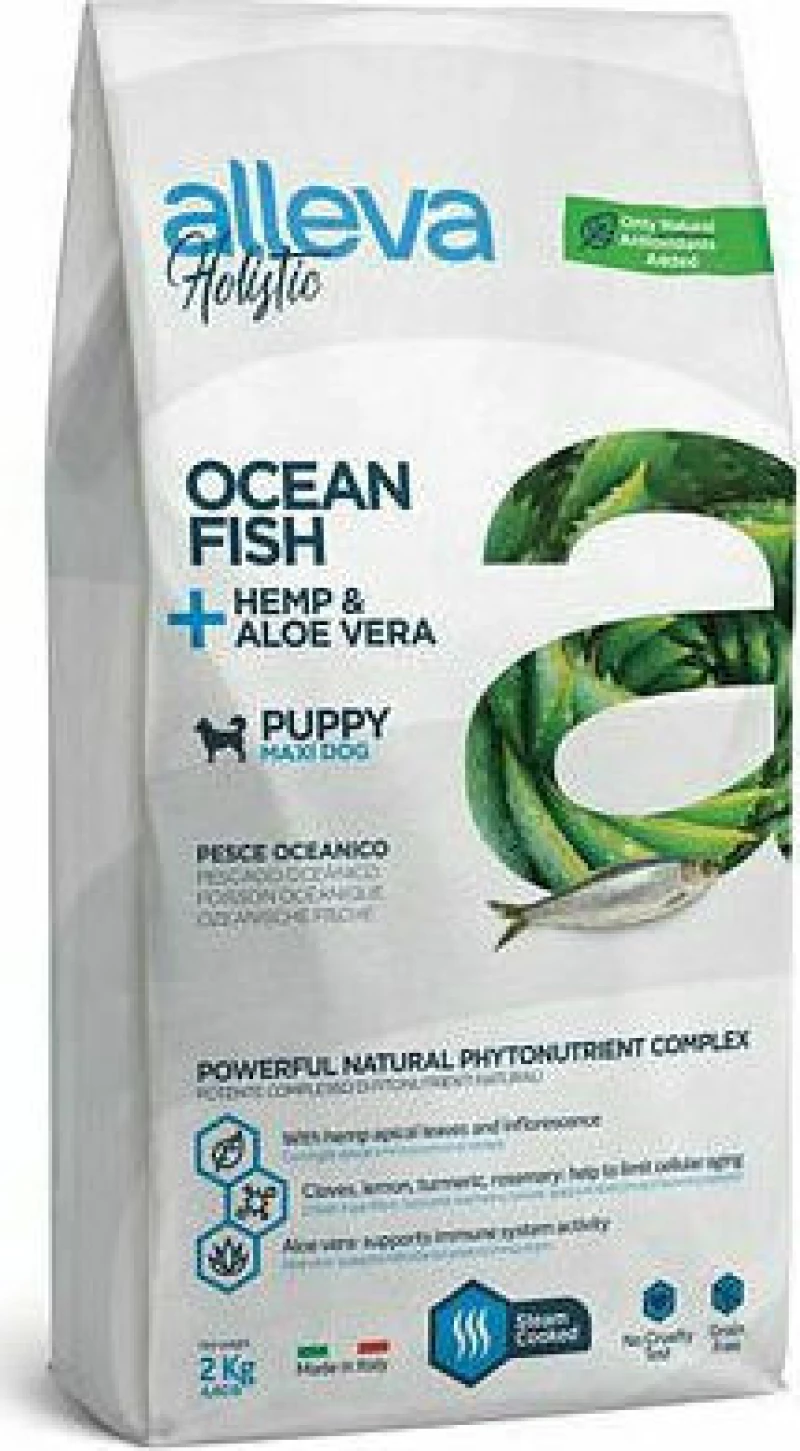 Diusapet Alleva Holistic Ocean Fish Hemp & Aloe Vera Puppy Maxi 12kg