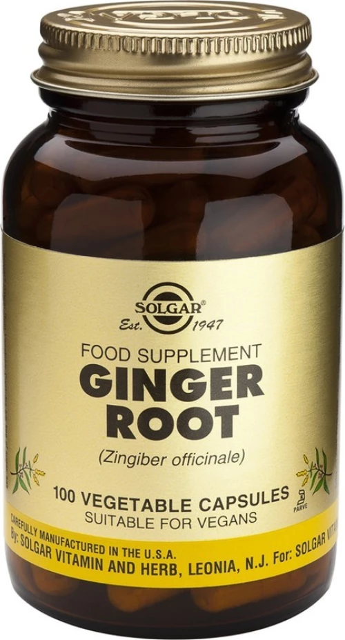 Solgar Ginger 520mg 100 φυτικές κάψουλες