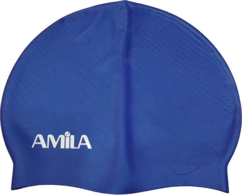 Σκουφάκι Κολύμβησης Μπλε Amila 47121