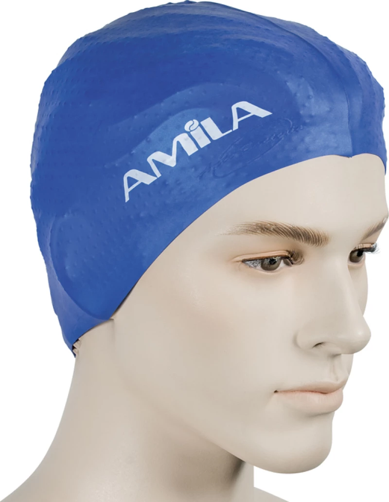 Σκουφάκι Κολύμβησης Μπλε Amila 47121