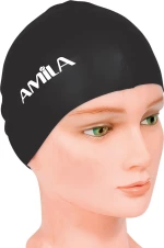 Σκουφάκι Κολύμβησης Μαύρο Amila 47013