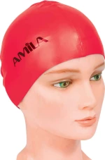 Σκουφάκι Κολύμβησης Κόκκινο Amila 47014