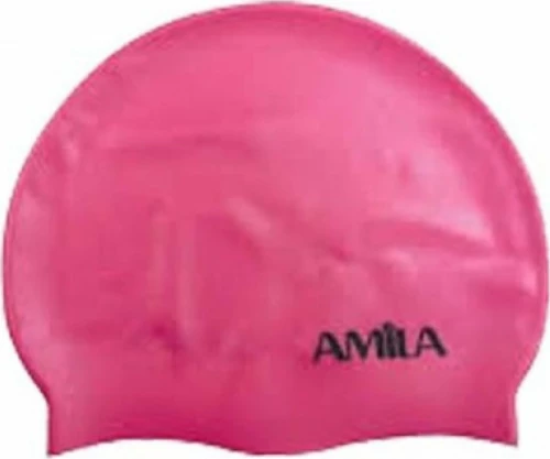 Σκουφάκια πισίνας απλά μονόχρωμα, Ροζ AMILA