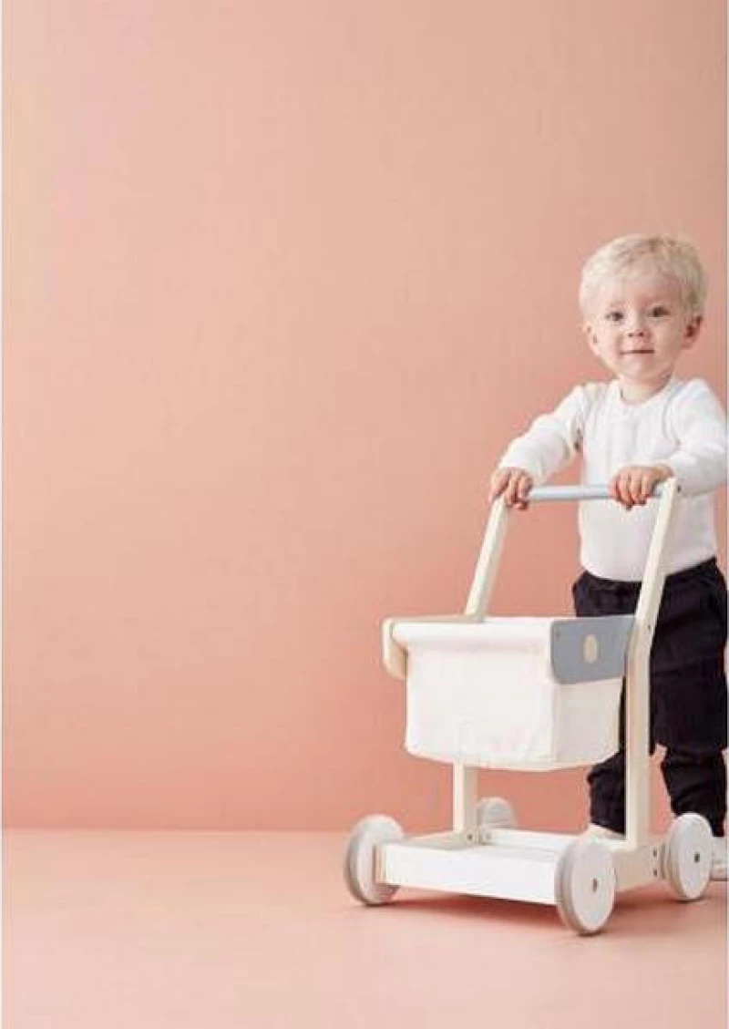 Kids Concept Ξύλινο Καρότσι για Ψώνια
