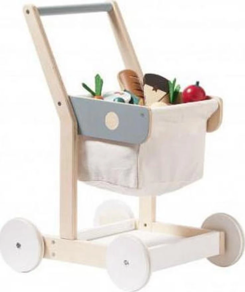 Kids Concept Ξύλινο Καρότσι για Ψώνια