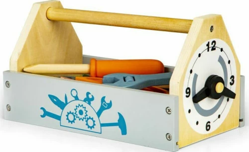 Ecotoys Ξύλινη Εργαλειοθήκη με Πολύχρωμα Εργαλεία