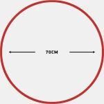 Στεφάνι 70cm Κόκκινο Amila 98809
