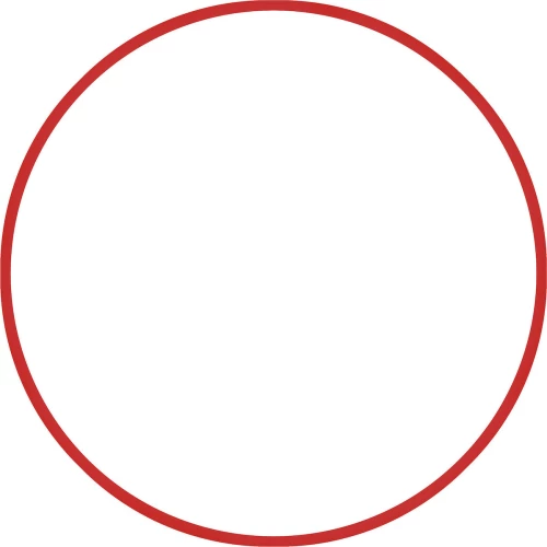 Χούλα-Χουπ 80cm - Φ19mm - 330gr, Κόκκινο AMILA