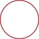 Χούλα-Χουπ 80cm - Φ19mm - 330gr, Κόκκινο AMILA