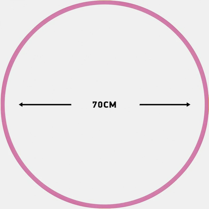 Χούλα-Χουπ 70cm - Φ19mm - 280gr, Ροζ AMILA