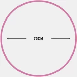 Χούλα-Χουπ 70cm - Φ19mm - 280gr, Ροζ AMILA