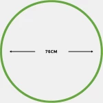 Στεφάνι ρυθμικής γυμναστικής 76cm Φ18mm 185gr Πράσινο Amila 48164