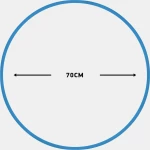 Χούλα-Χουπ 70cm - Φ19mm - 280gr, Μπλε AMILA