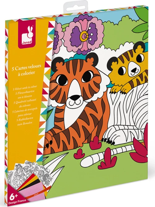 Janod Velvet Cards To Colour