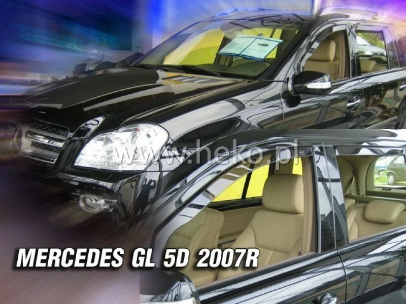 Heko Σετ Ανεμοθραύστες Μπροστινοί για Mercedes GL X164 5D 2007 2τμχ