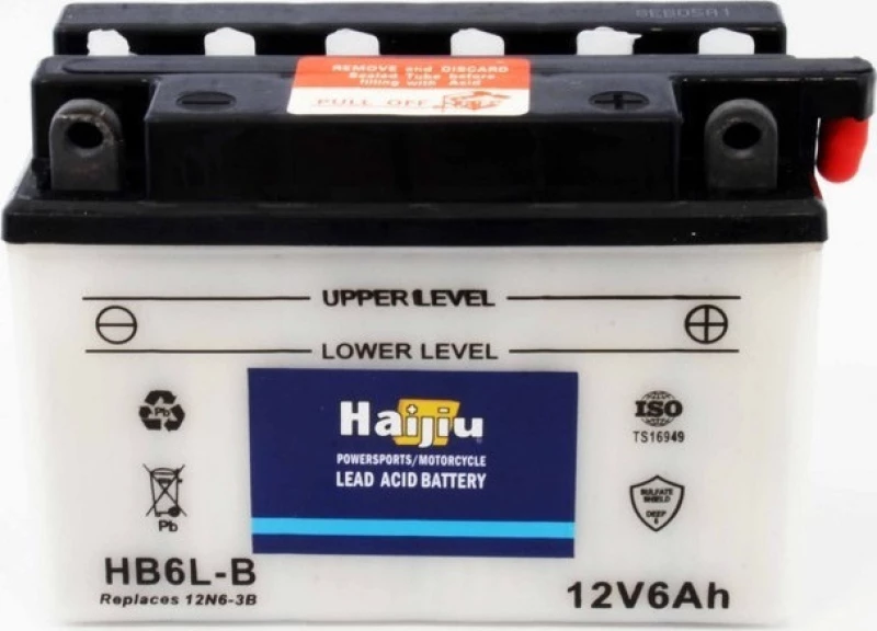 Μπαταρία Μοτοσυκλέτας Haijiu Hb6L-B 12V 6Ah